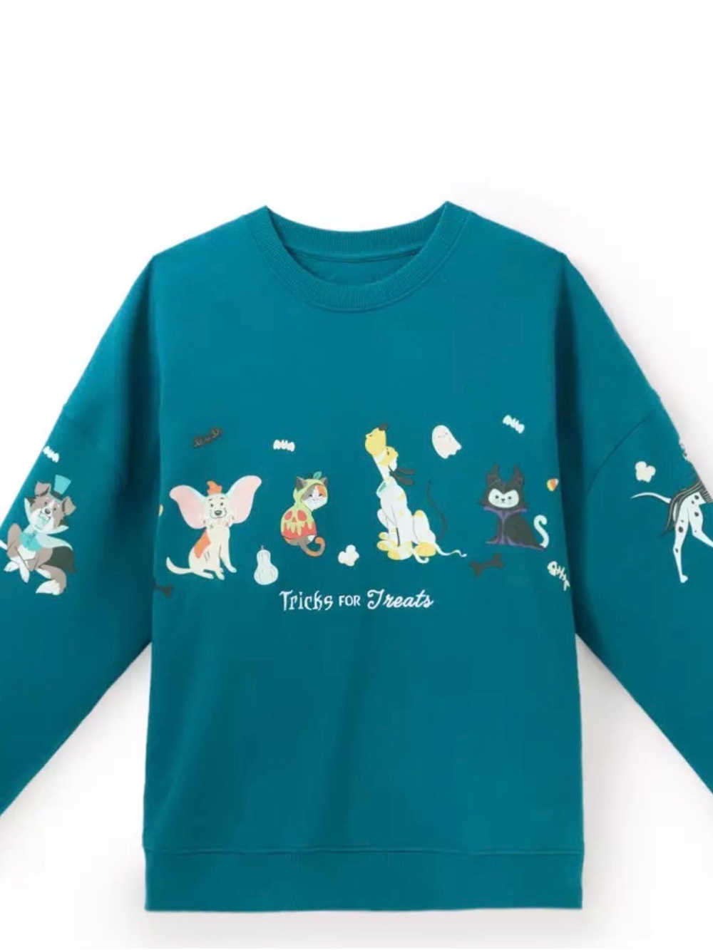 NWT Disney Halloween Pets "Tricks for Treats" Crewneck Sweatshirt, size XL